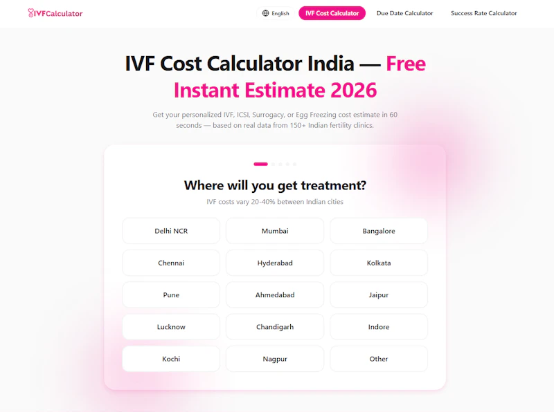 IVF Calculator India screenshot 1