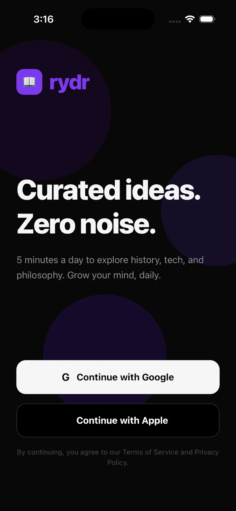 Rydr screenshot 1