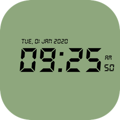 Minimalist Retro Clock iOS app