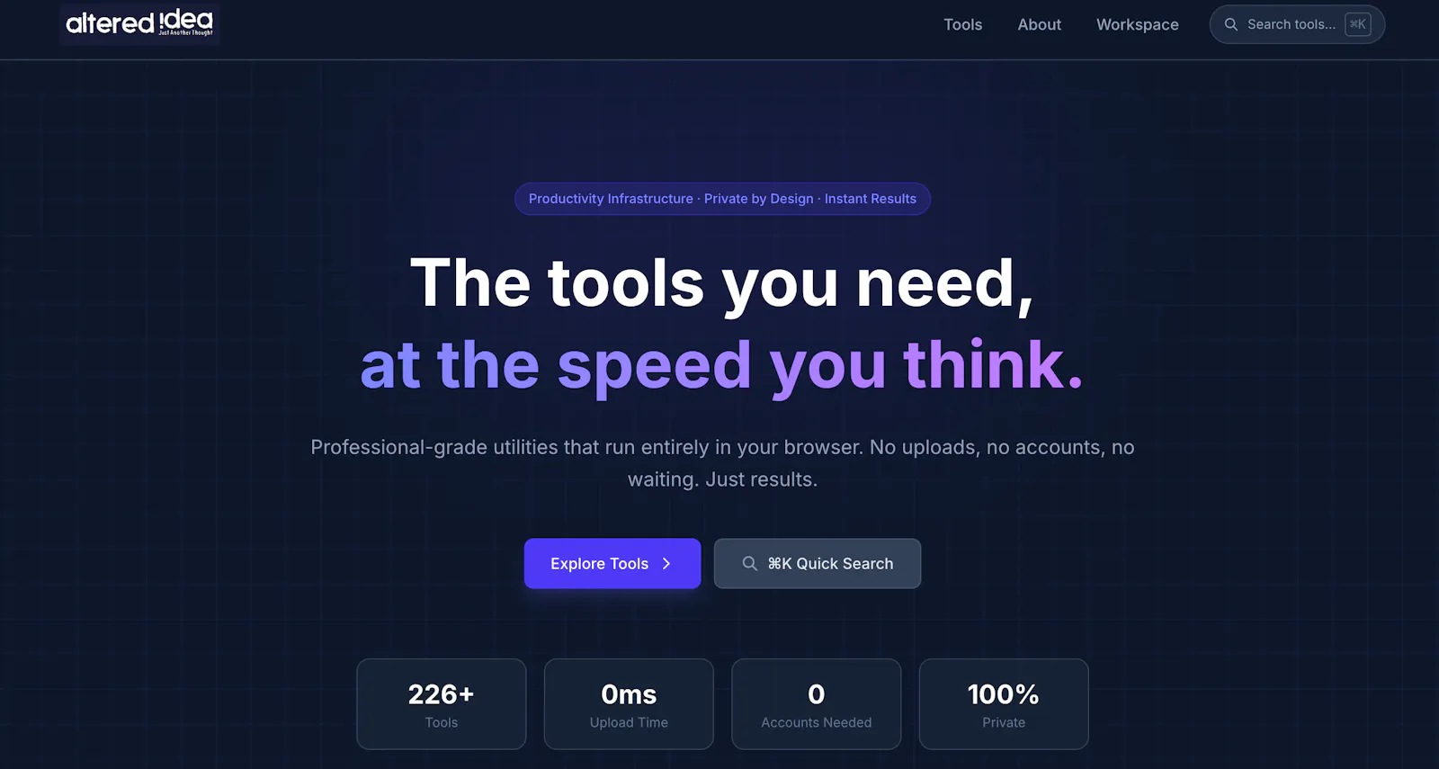 AlteredIdea screenshot 1