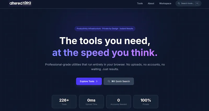 AlteredIdea screenshot 1