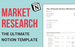 Notion Market Research Template media 1