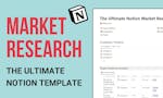 Notion Market Research Template image
