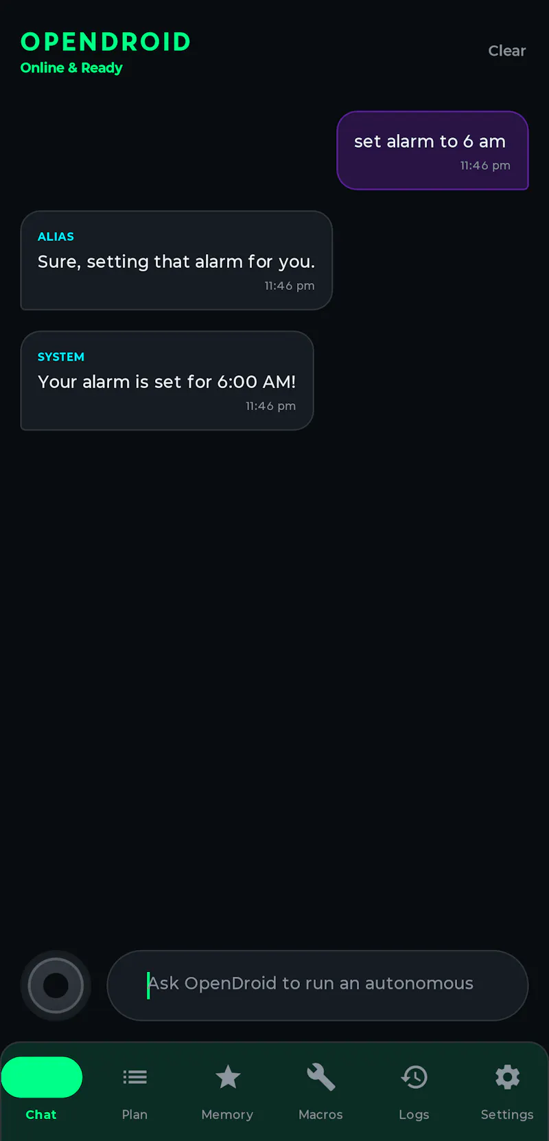 Opendroid  screenshot 2