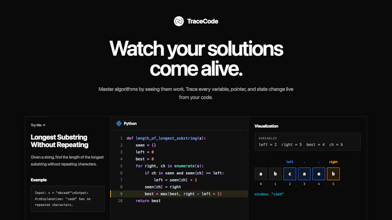 TraceCode screenshot 2