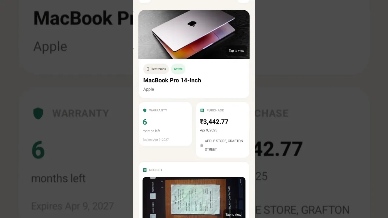 ReceiptVault: Warranty Tracker gallery image