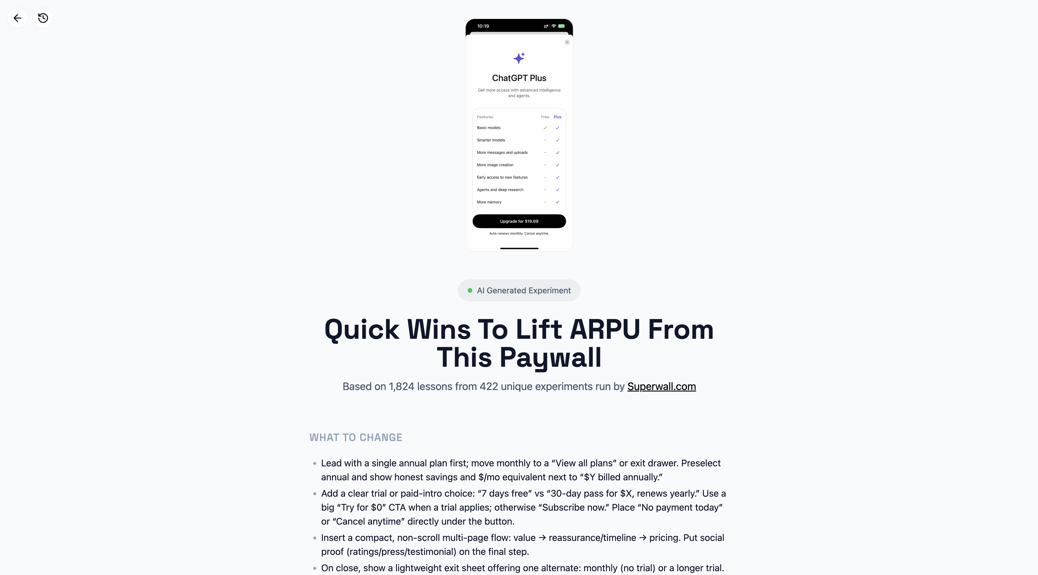 Paywall Experiments gallery image