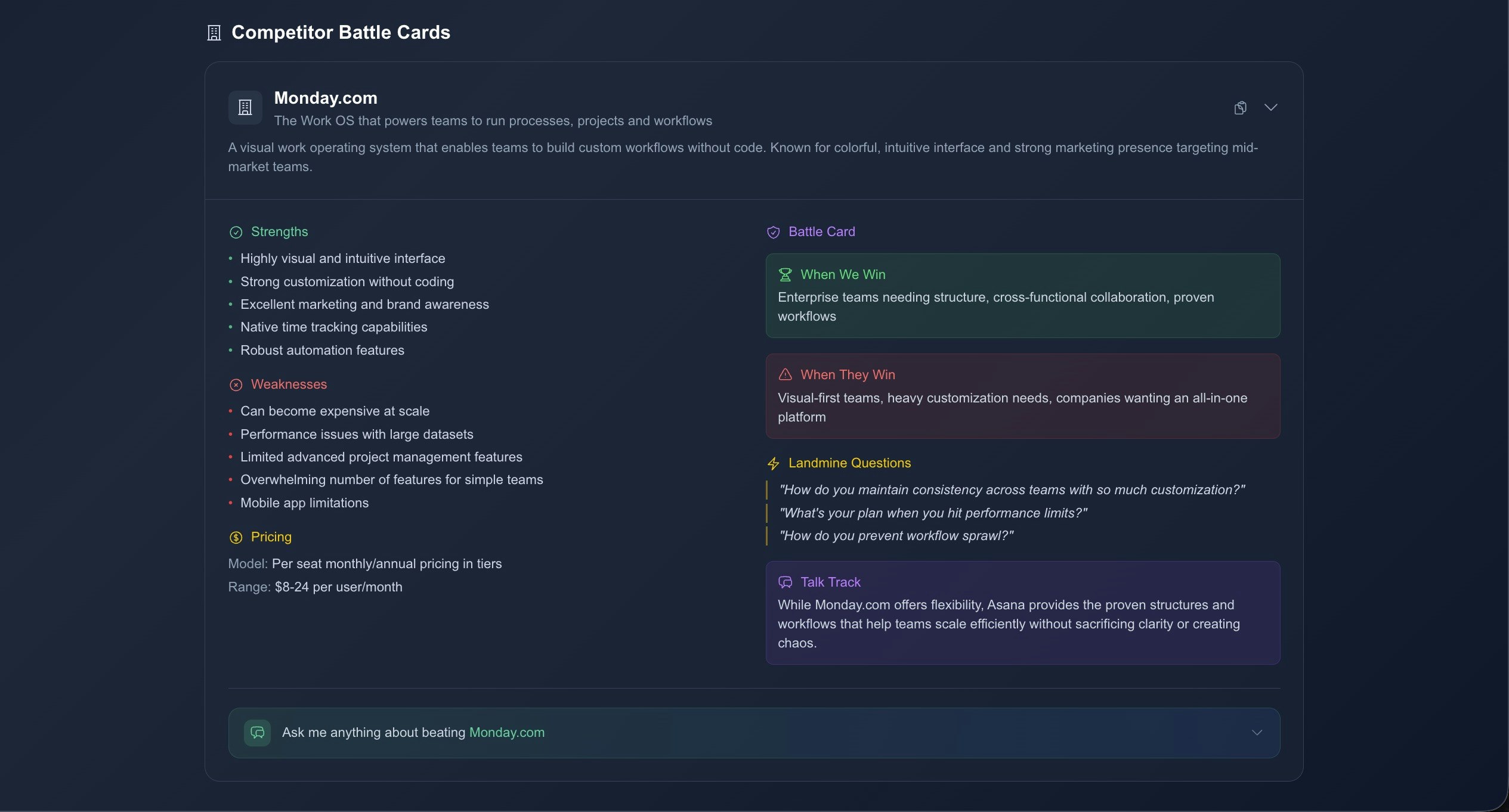 Rival Radar - Screenshot 2 showing product features and functionality