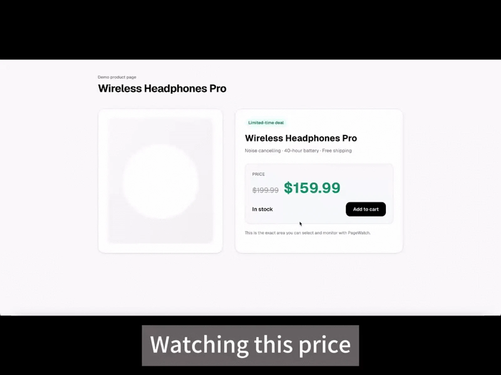 PageWatch screenshot 1 (video preview)