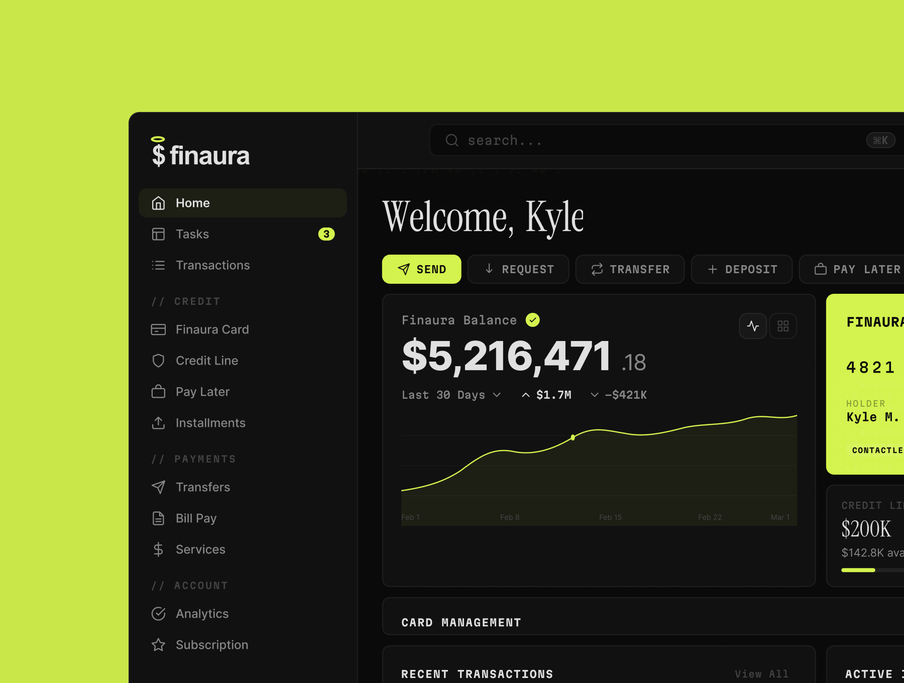 Finaura - Premium UI Kit - Main product screenshot demonstrating key features and user interface