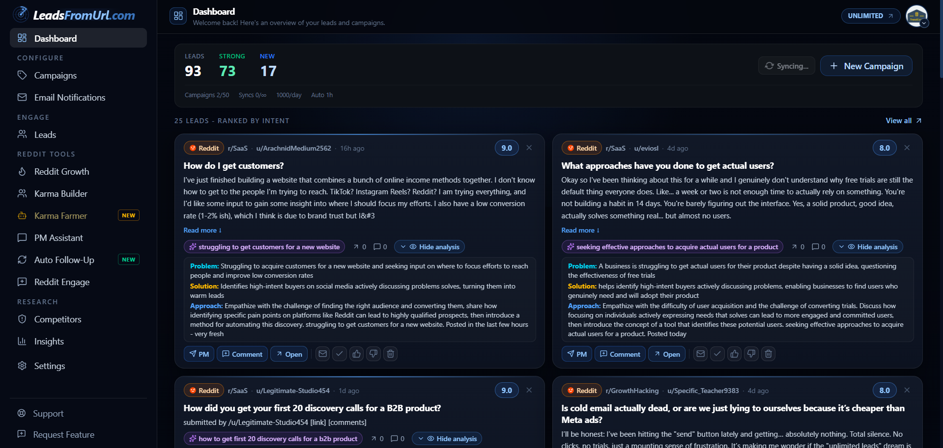 LeadsFromURL - Screenshot 3 showing product features and functionality