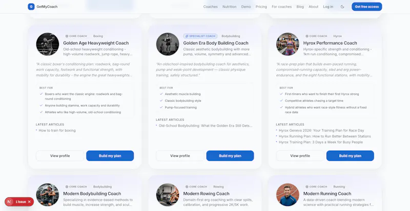 GetMyCoach screenshot 4