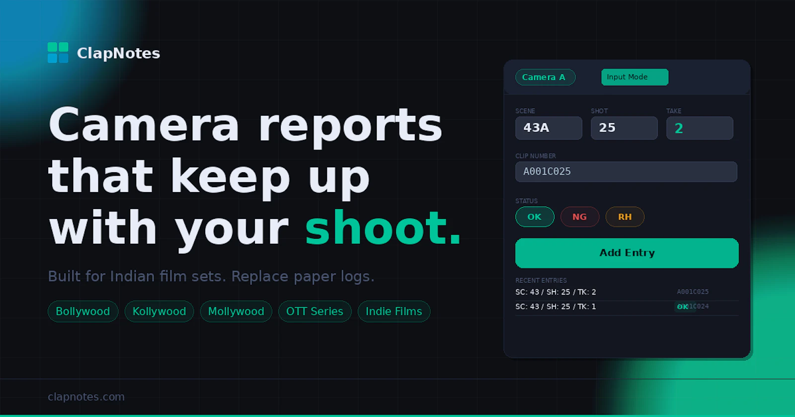 ClapNotes screenshot 1