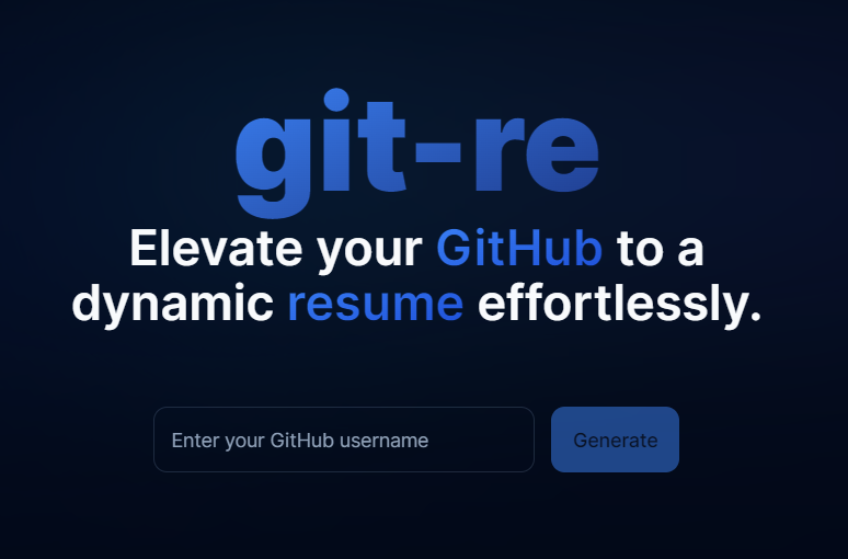 git-re - github를 동적 이력서로 쉽게 올리십시오 미디어 2