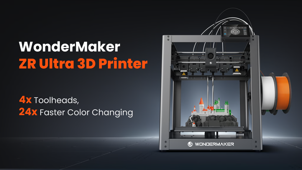 Wondermaker Zr - Açık Kaynaklı Ultra 4 Araç Başlıkları 3D Yazıcı medya 1
