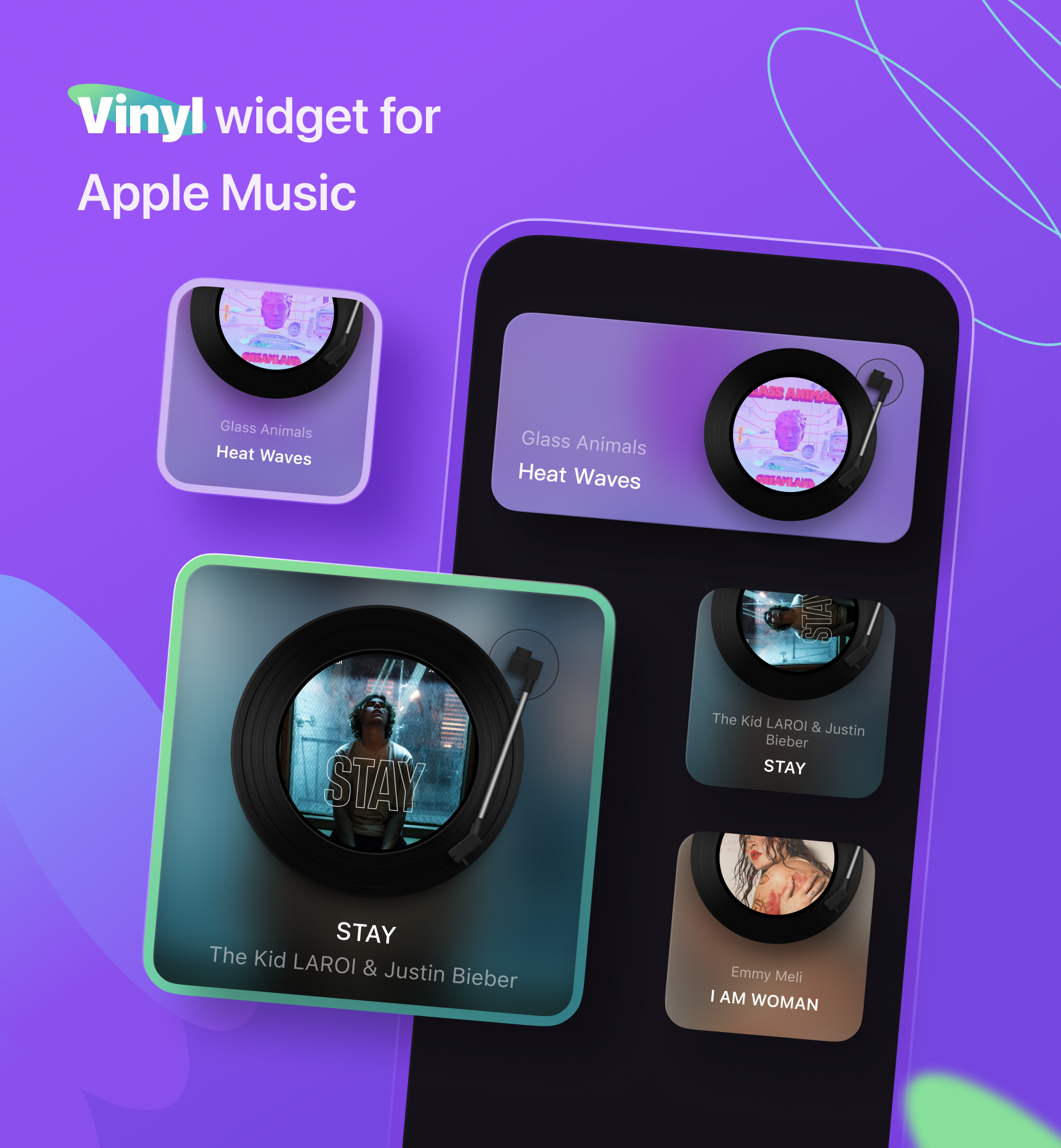 Mídia 1 de MD Vinil - Widgets de vinil para Apple Music & Spotify