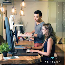 ALTIZEN PRO SIT STAND DESK CONVERTER gallery image