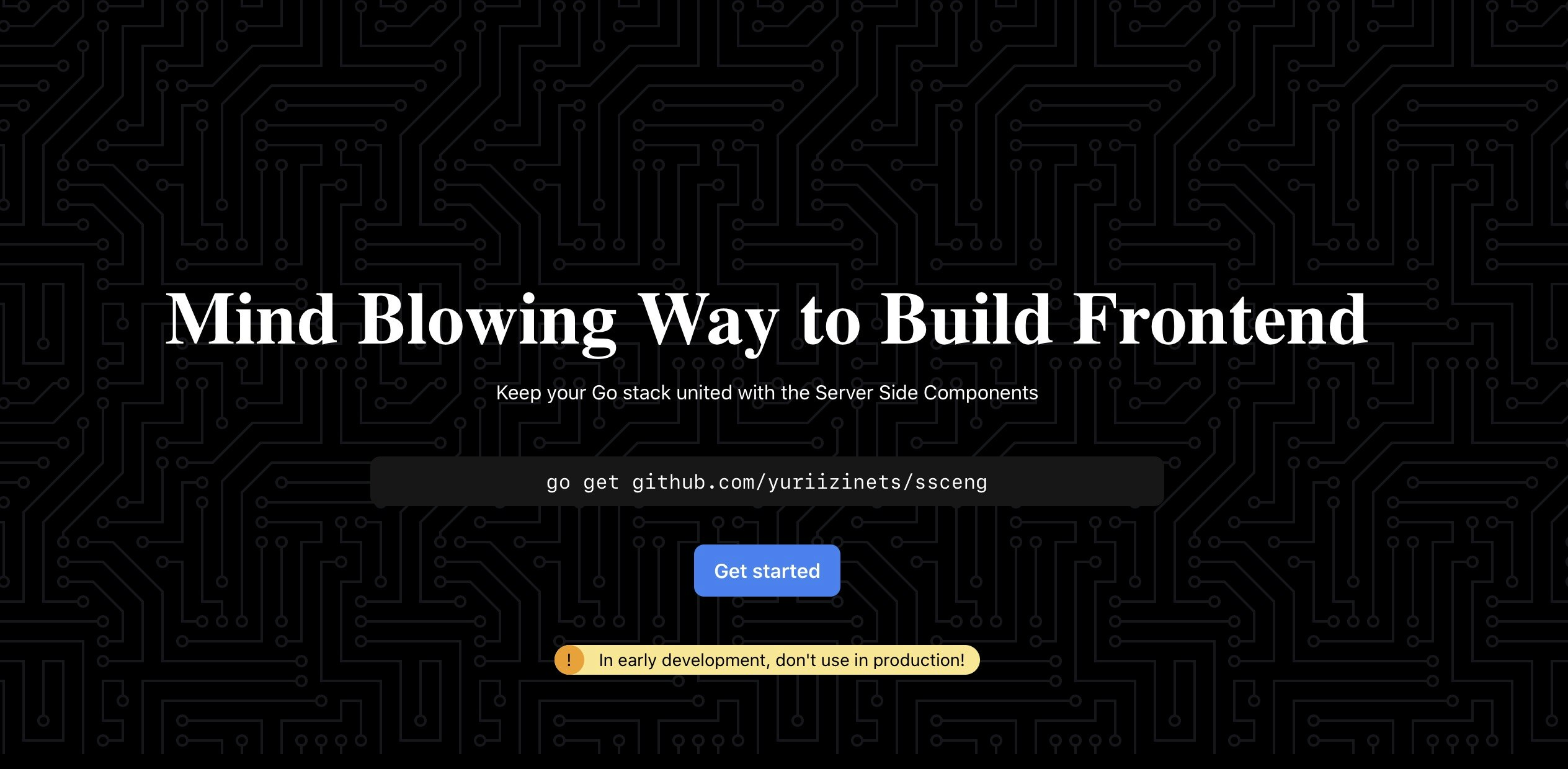 ssceng: Golang Frontend Library gallery image