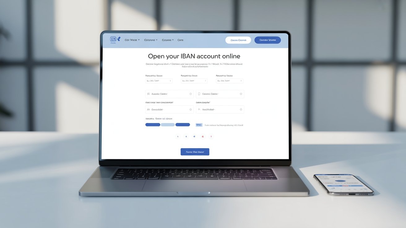Online IBAN Account for Global Business - Main product screenshot demonstrating key features and user interface