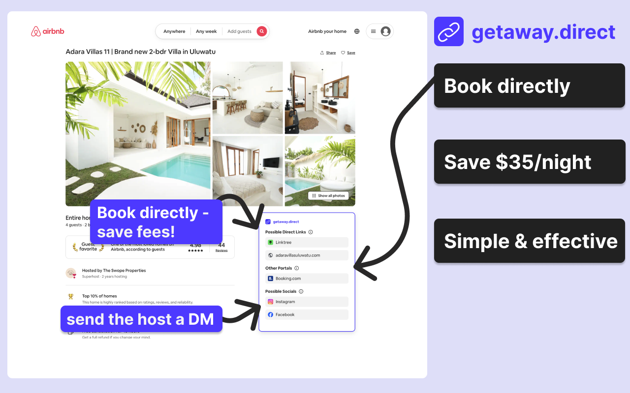 Beetaway.direct: Сохранить плату за бронирование Airbnb media 2