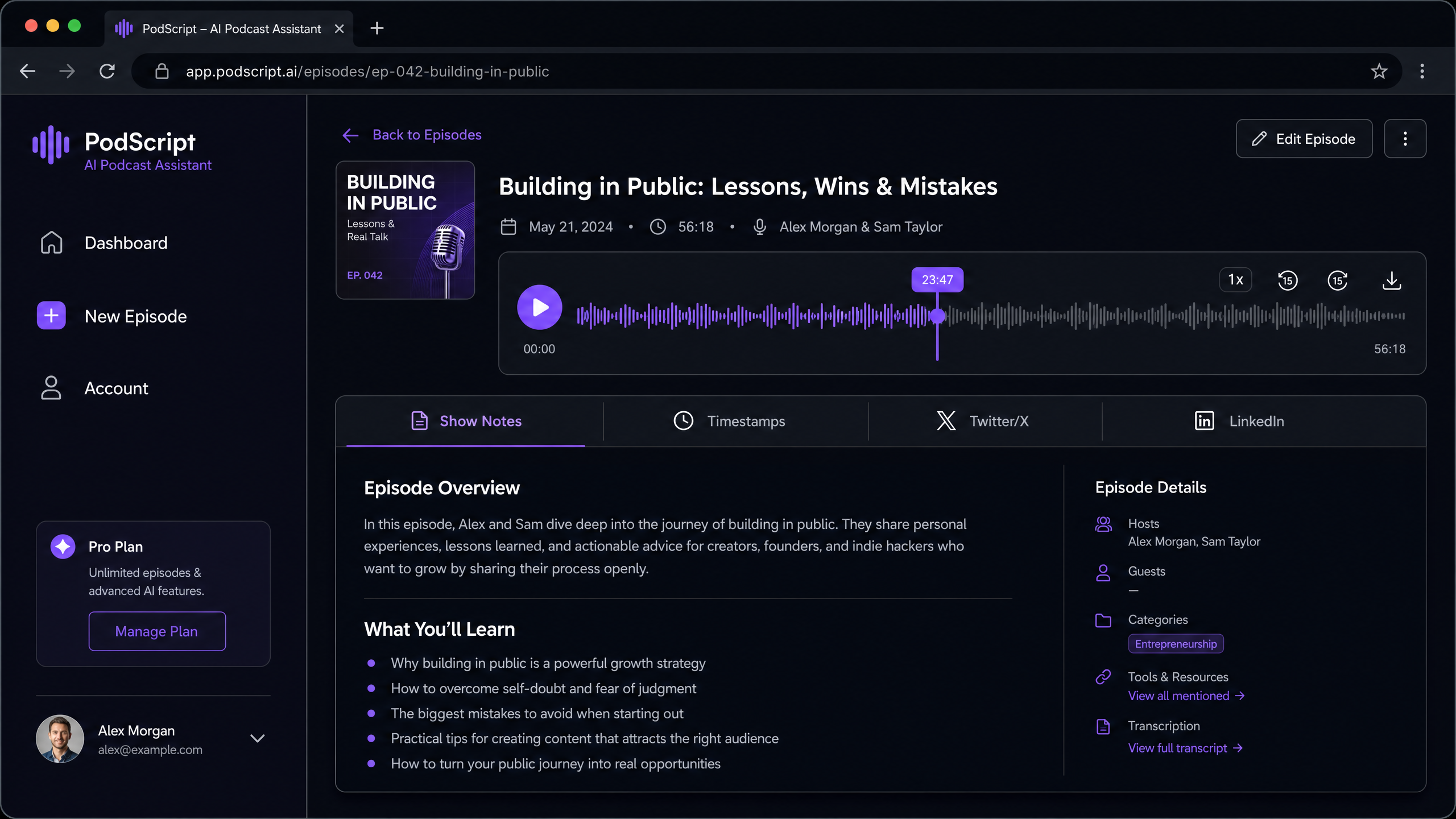 PodScript gallery image