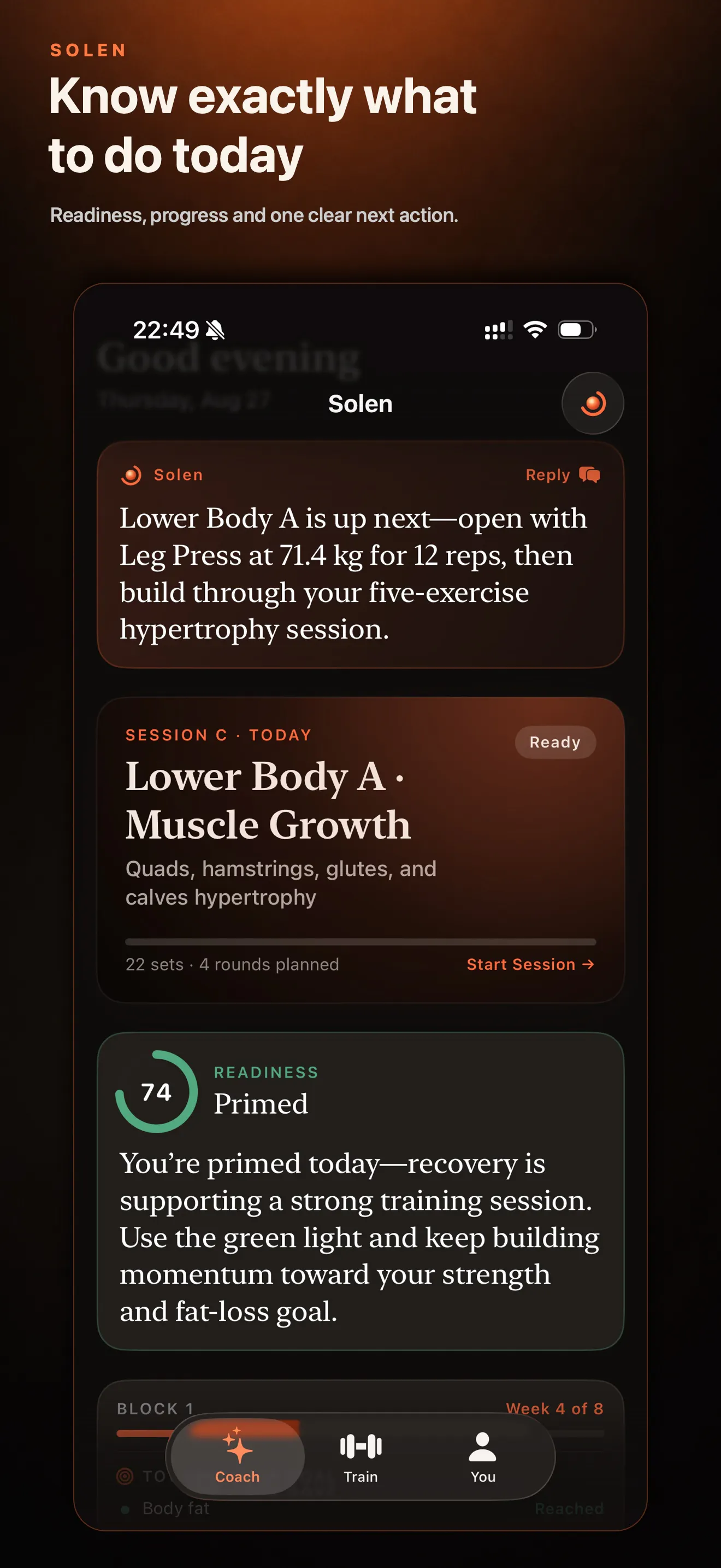 Solen — AI Personal Trainer gallery image