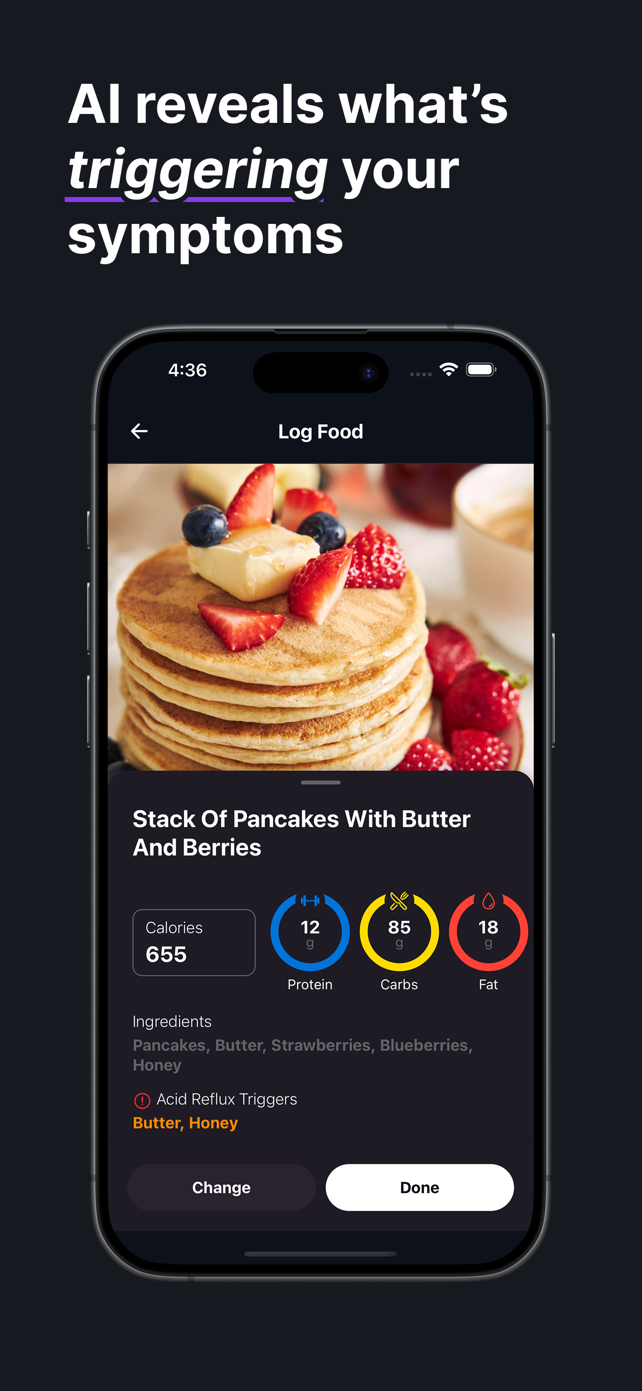 TrackSense - AI Health Tracker - Log Food, Sleep & Pain mit KI - Smart verfolgen.Fühle mich besser. Medien 1