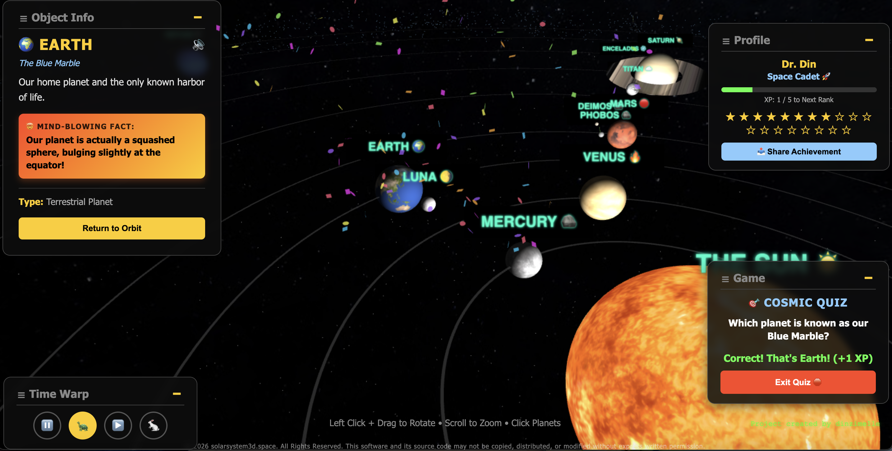 Solar System 3D gallery image