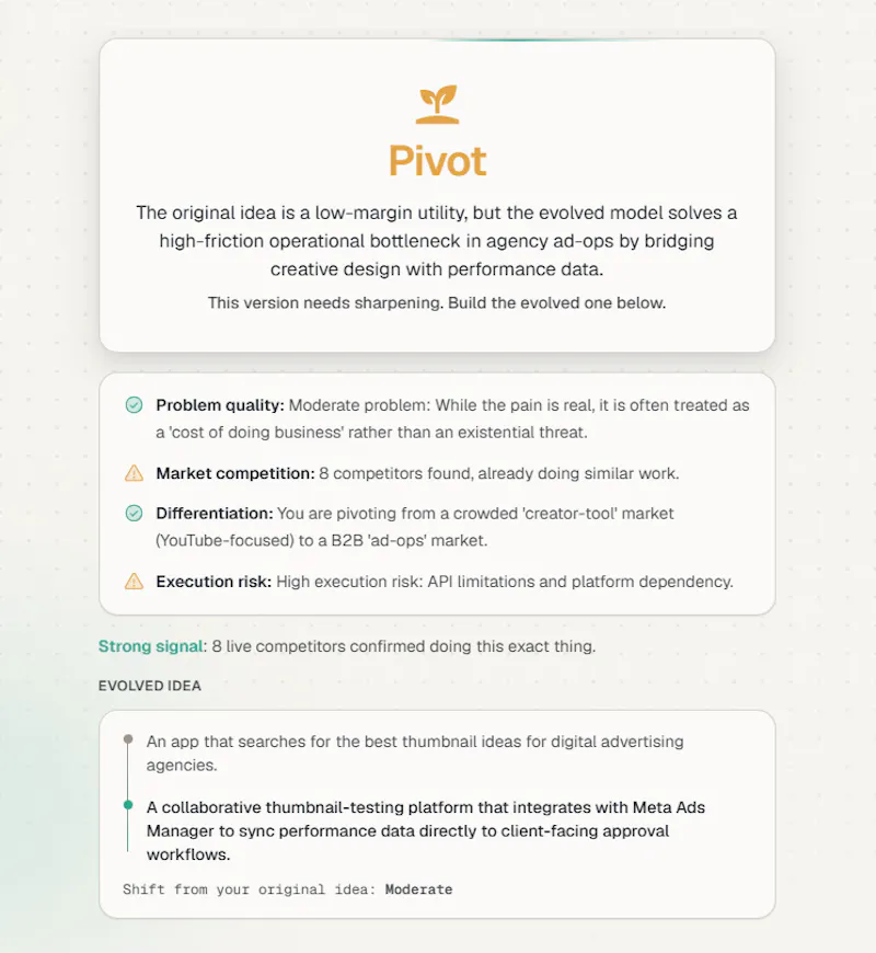 Founder Evolution AI screenshot 6