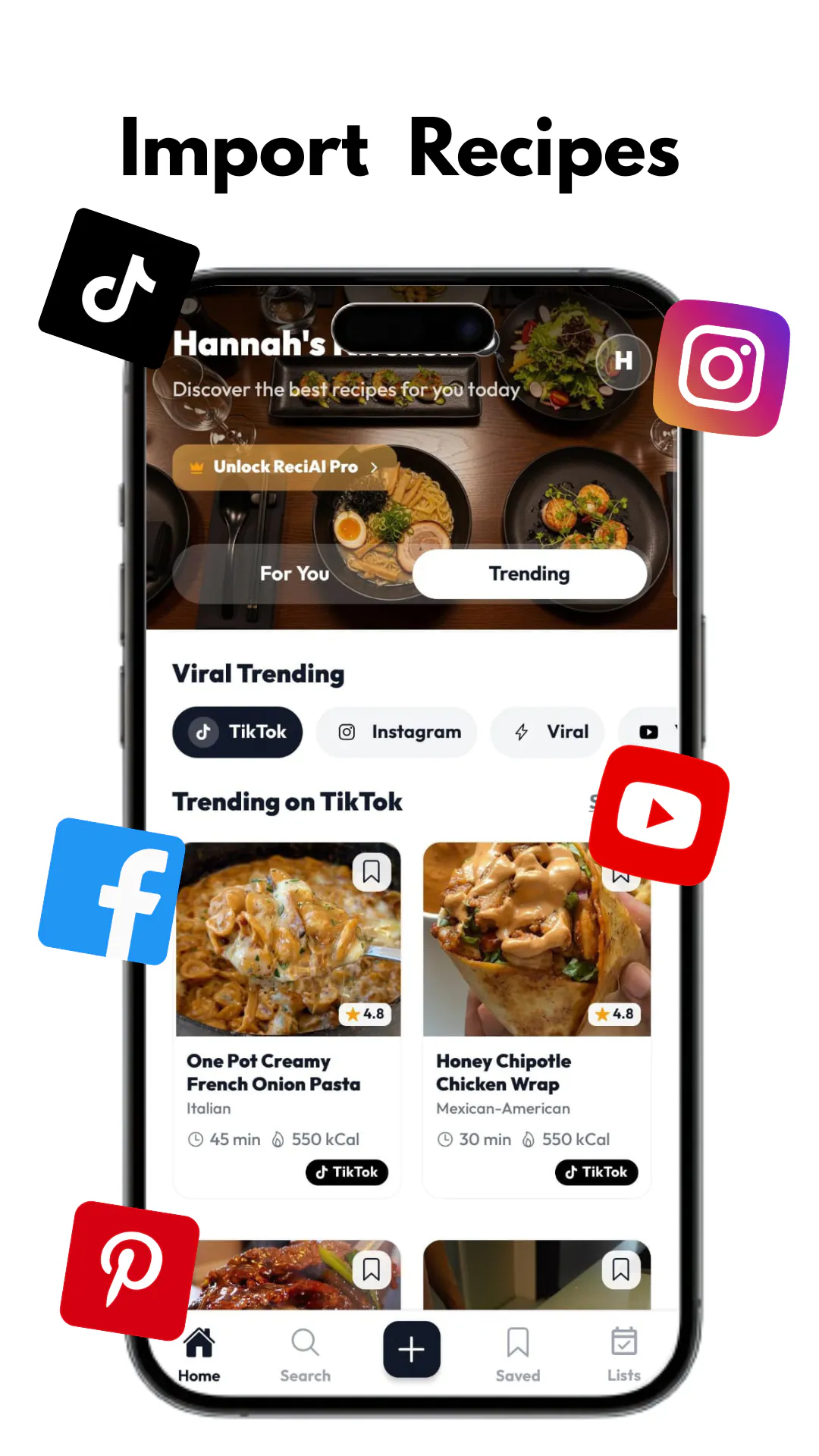 ReciAI: Recipe Saver & Planner gallery image