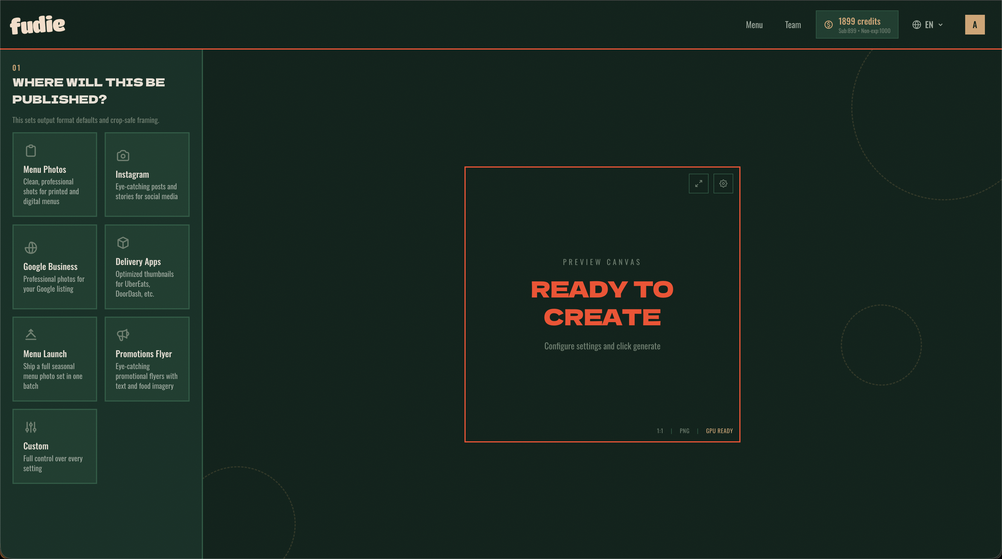 Fudie - Main product screenshot demonstrating key features and user interface