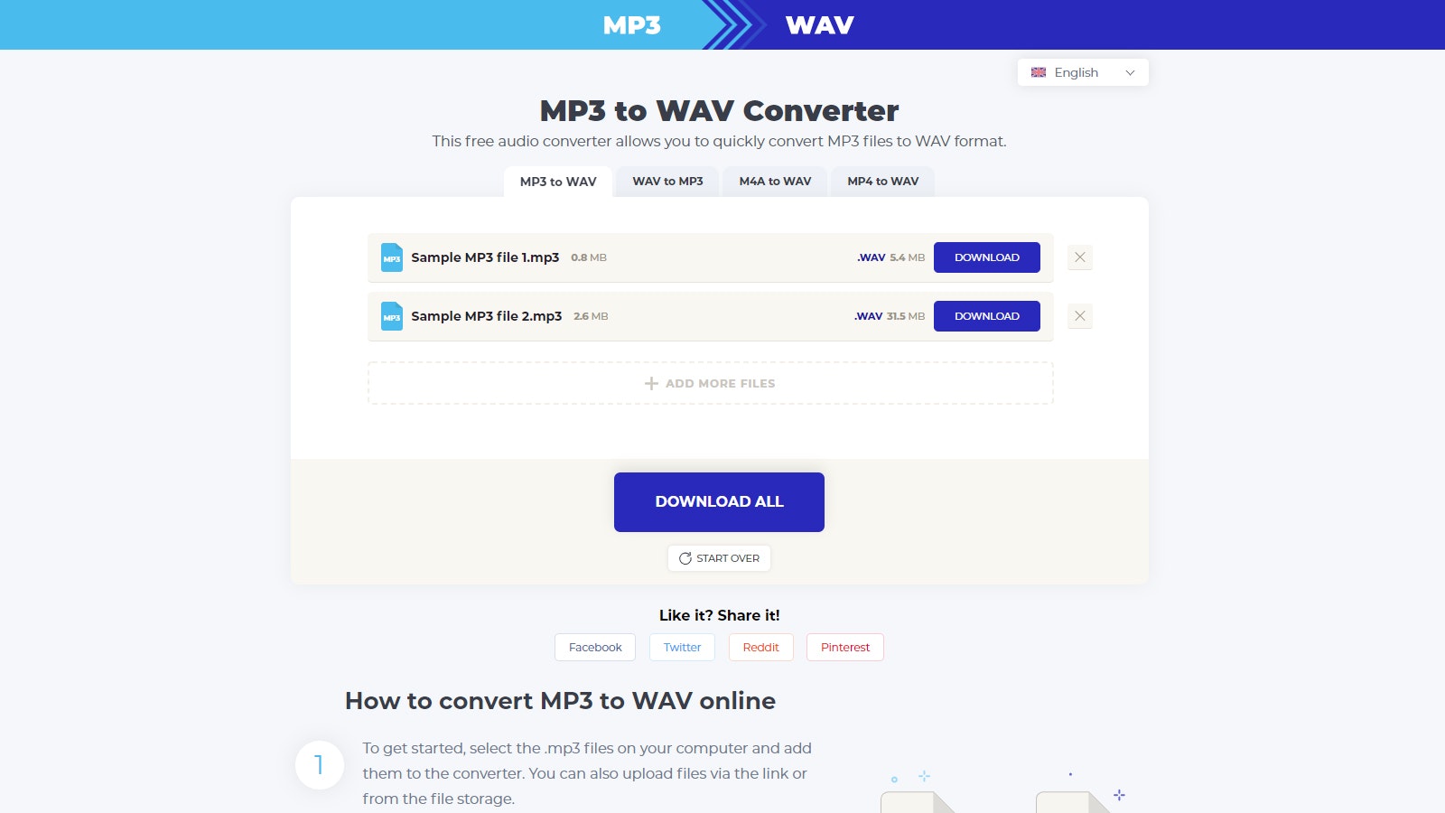 MP3 to WAV Converter gallery image