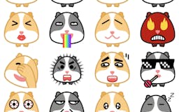 Guinea Pig Emoji for iMessage & Telegram media 1