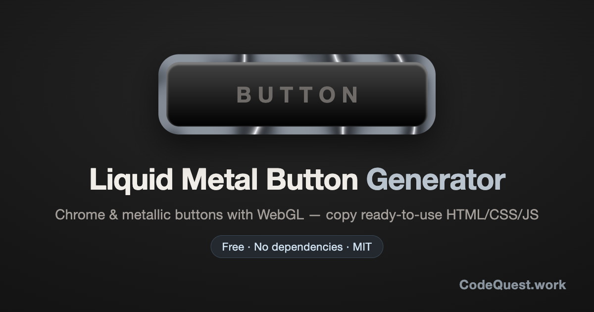 Liquid Metal Button Generator gallery image