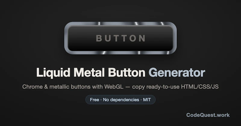Liquid Metal Button Generator screenshot 1