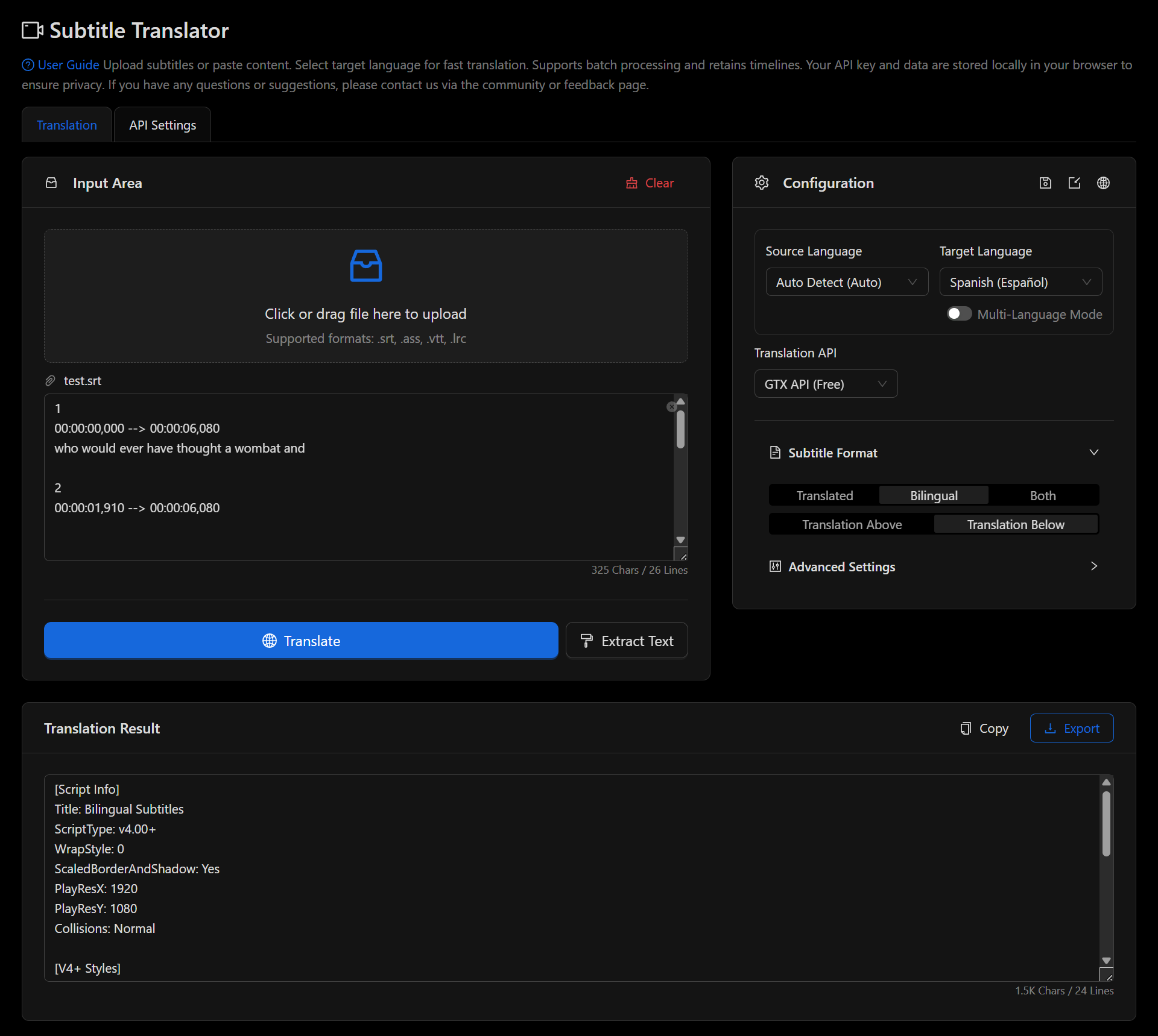 Subtitle Translator gallery image