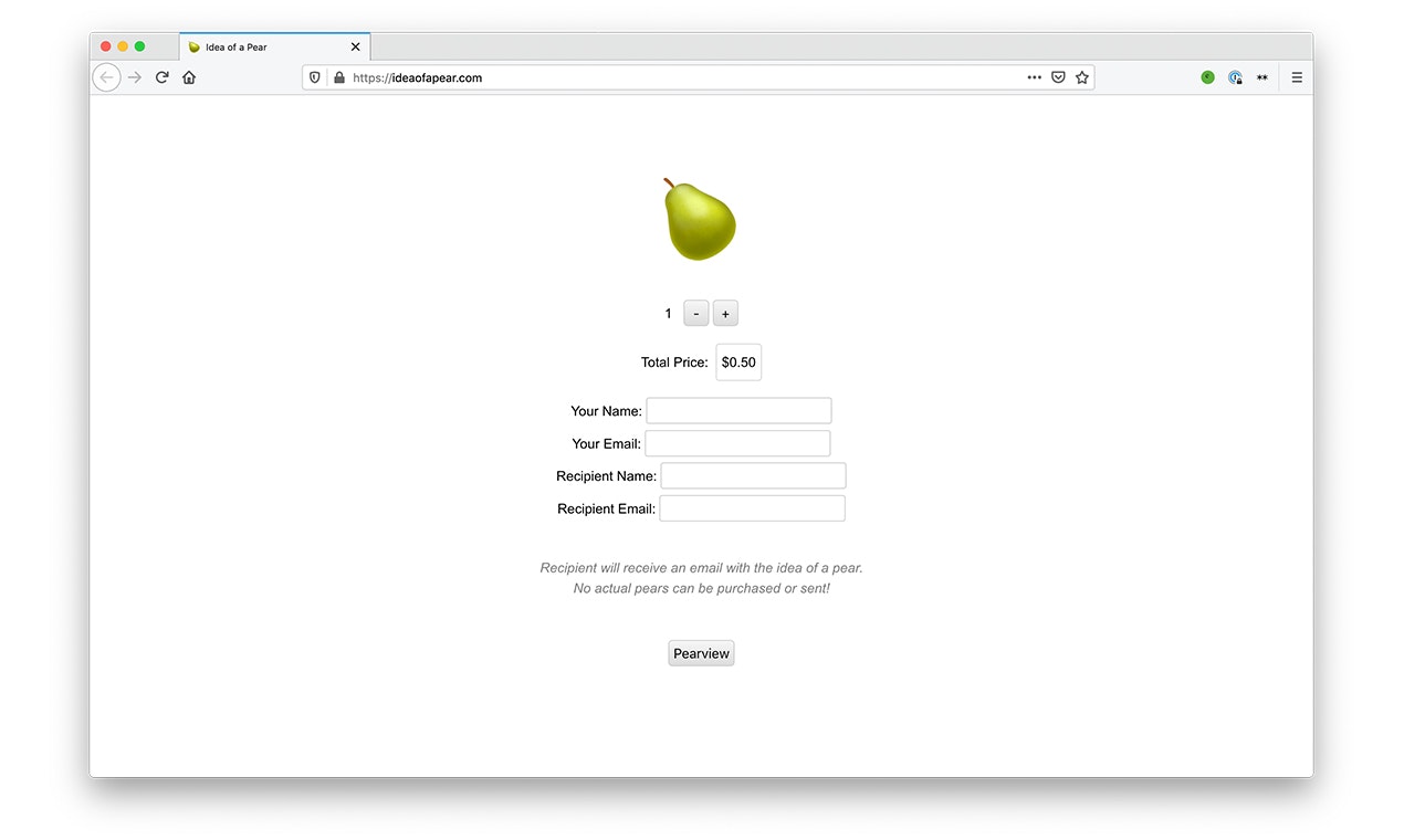 Idea of a Pear gallery image