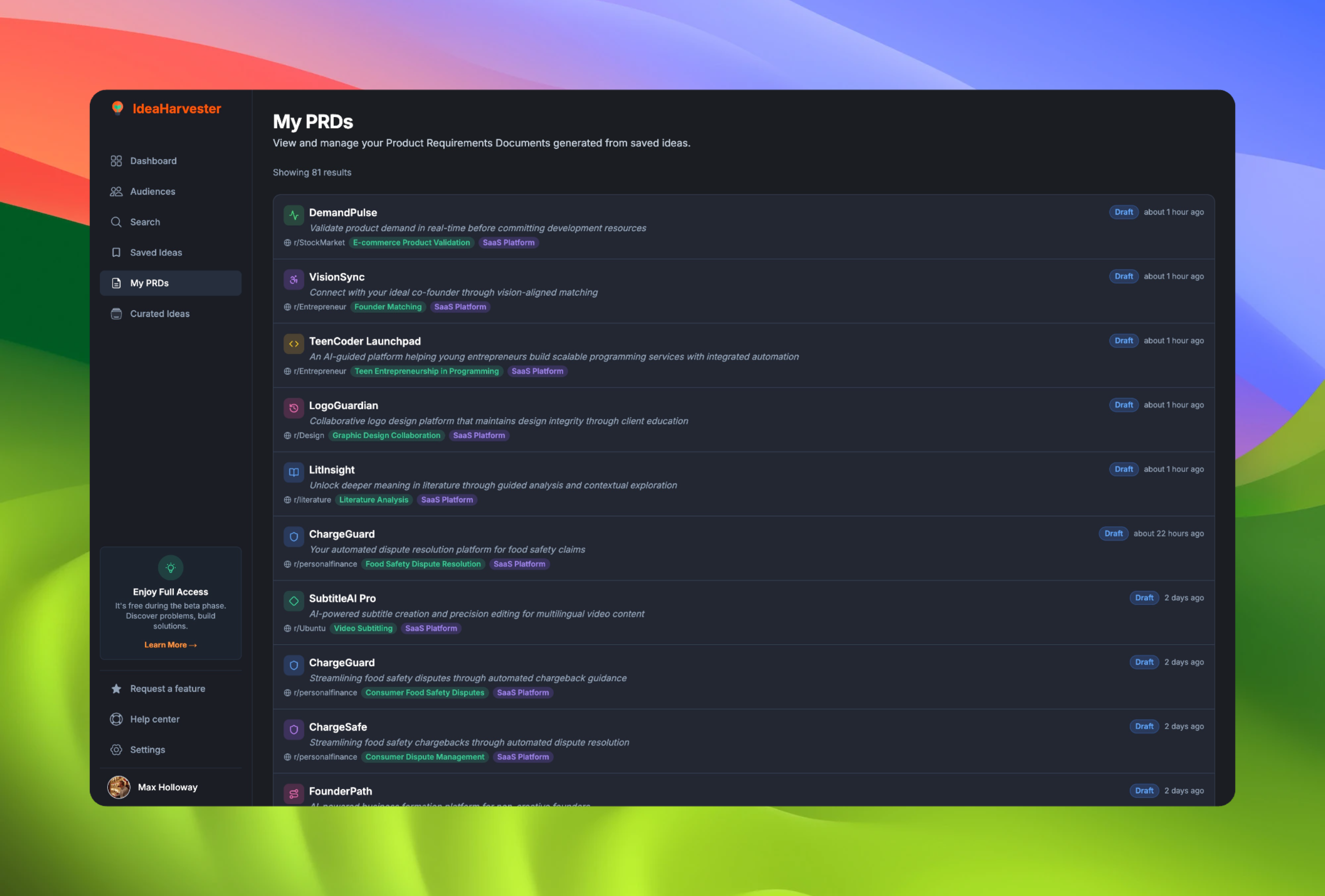 IdeaHarvester gallery image