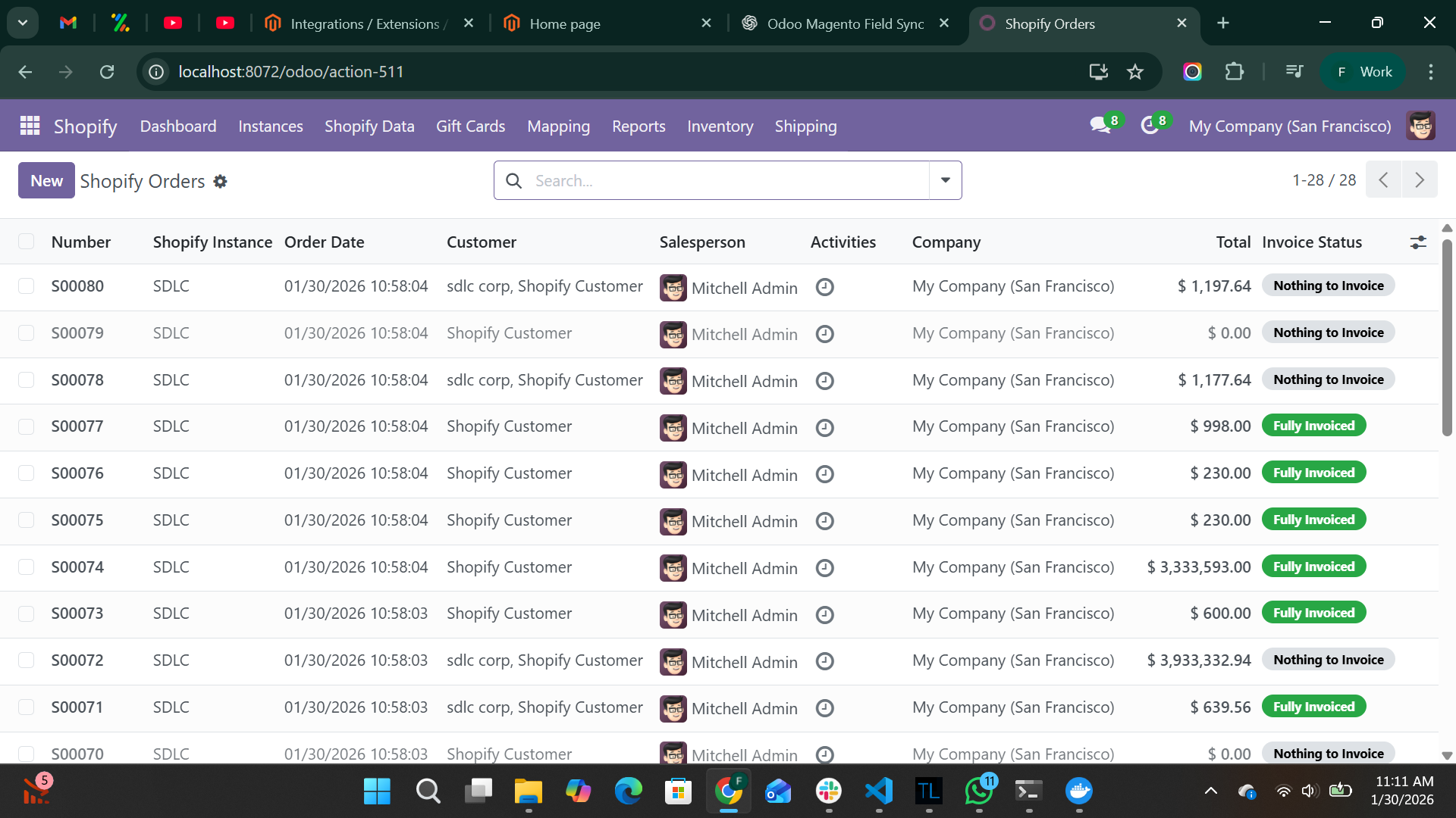 Shopify-Odoo Connector  - Screenshot 3 showing product features and functionality