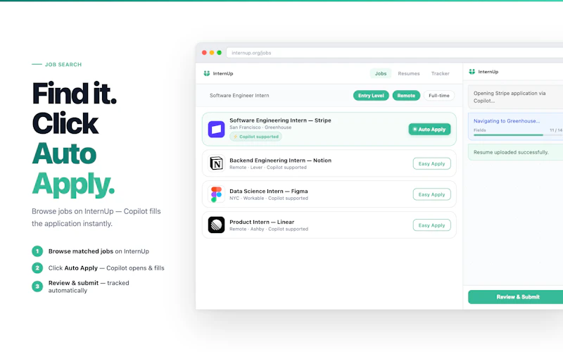 InternUp Copilot screenshot 3