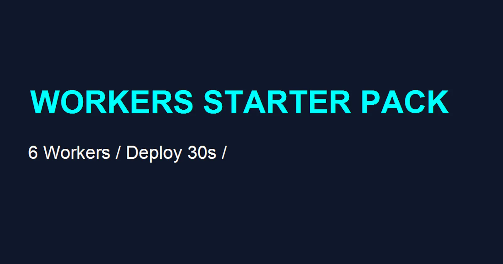 Workers Starter Pack screenshot 1