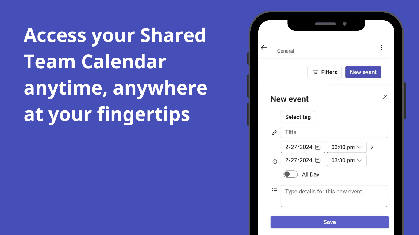Calendario de equipo compartido para equipos de Microsoft media 4