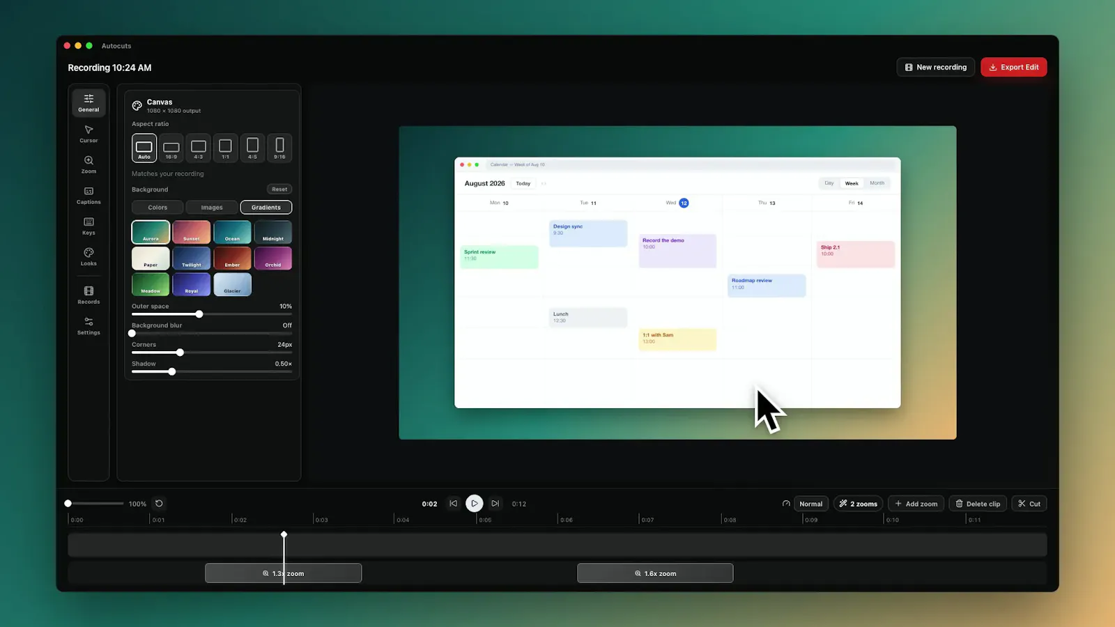 Autocuts screenshot 3