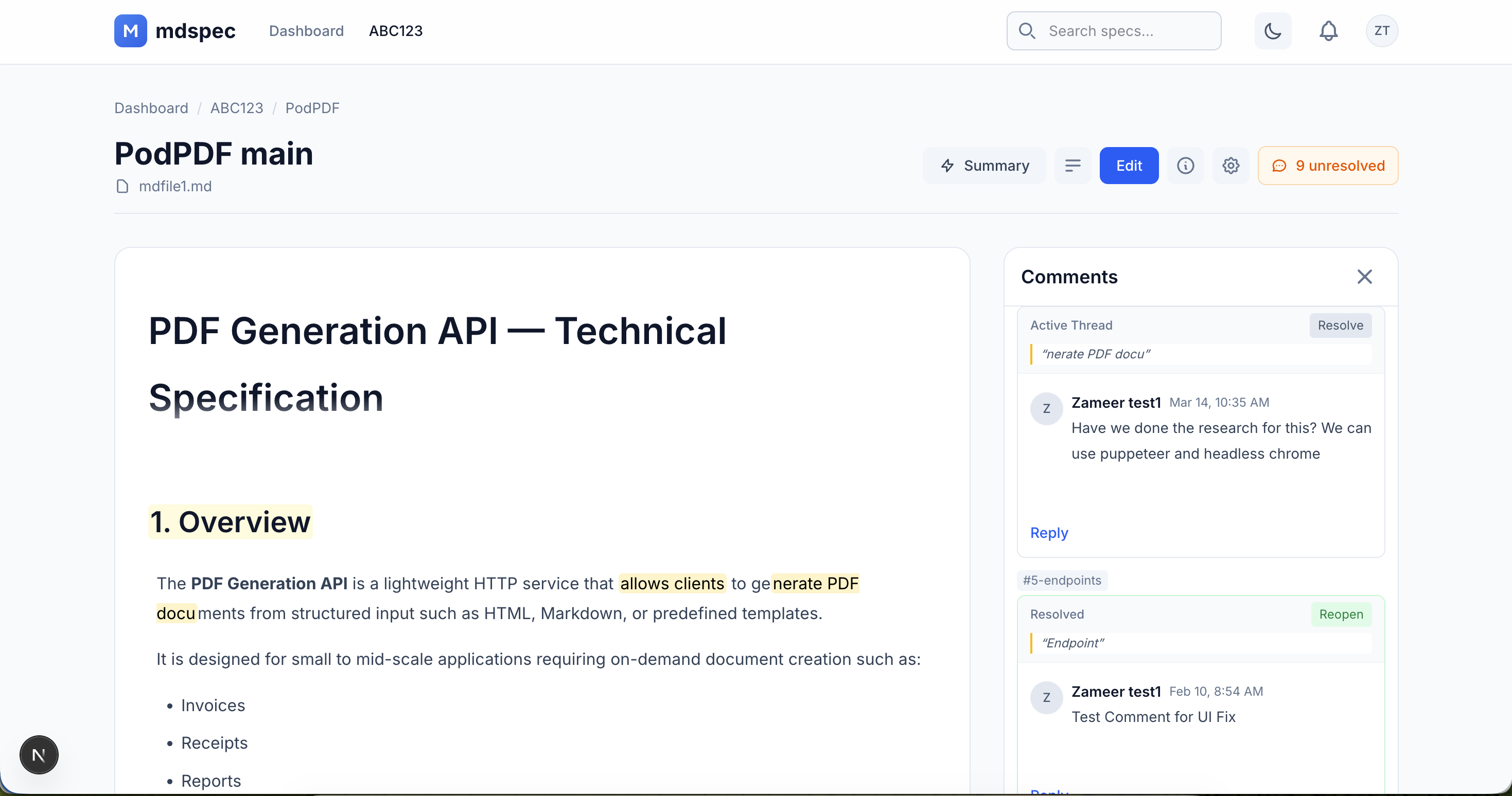 mdspec.dev gallery image