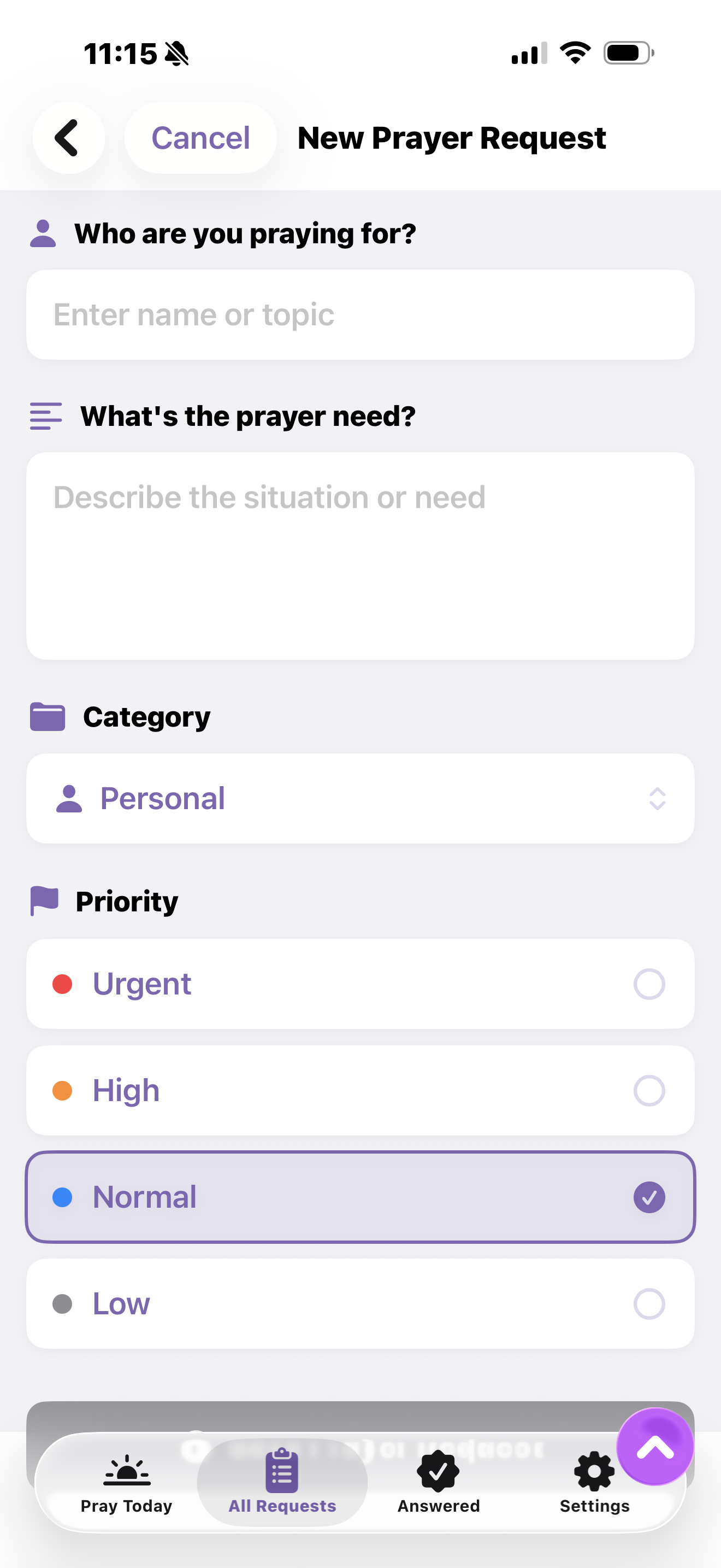 Pray for Them: Prayer Tracker