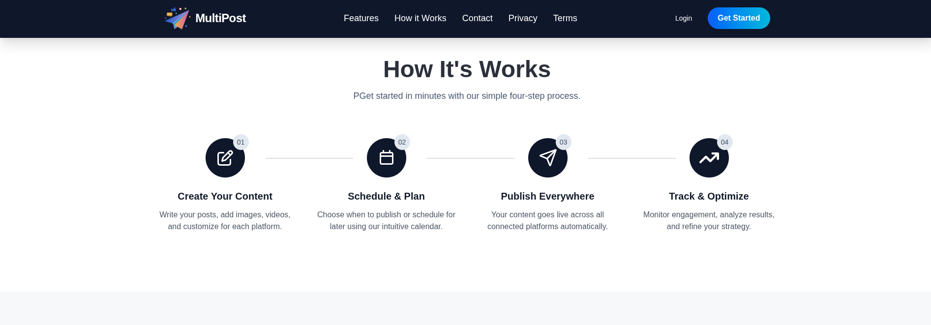 multipost.social - Screenshot 2 showing product features and functionality