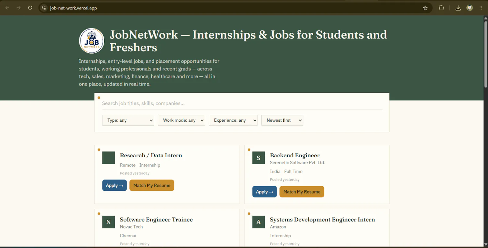 JobNetWork screenshot 2