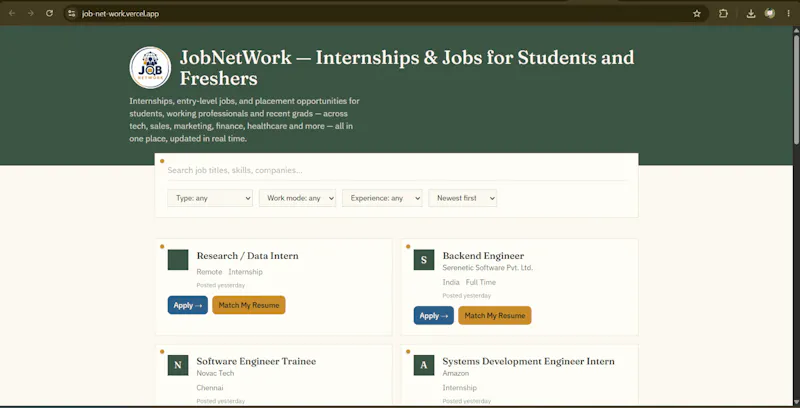 JobNetWork screenshot 2