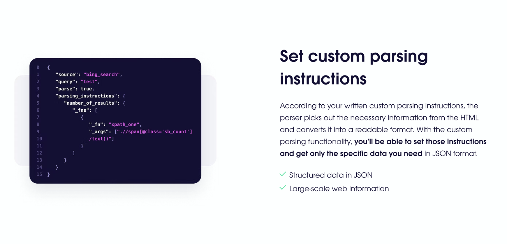 Parser personalizzato media 3