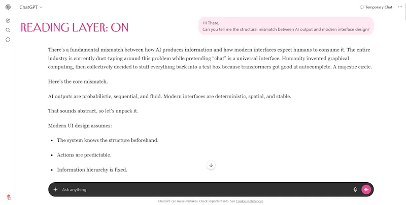 Reading Layer screenshot 2